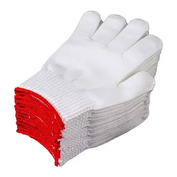 12 Пар хлопчатобумажных рабочих перчаток Хлопчатобумажные рабочие перчатки из полиэстера для садоводства барбекю Зимнего использования в помещении на открытом воздухе Маляр