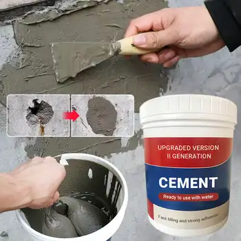 300 г быстросохнущего водонепроницаемого цементного раствора для ремонта пола и стен Белый / черный цементный раствор