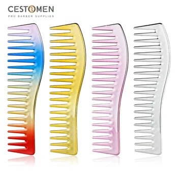 CESTOMEN Профессиональная роскошная расческа с широкими зубьями для женщин, для расчесывания волос, для мужчин, масляная расческа для укладки волос, парикмахерская, парикмахерская расческа
