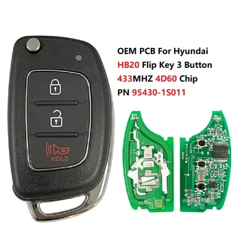 CN020065 Оригинальная печатная плата для Hyundai HB20 12 (2012-2015) Часть Nunber 95430-1S011 Откидной Ключ 3 Кнопки 4D60 80-Битный чип