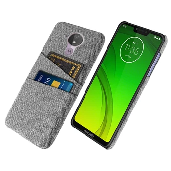 G7 Play Для Moto G7 Play Case Роскошный Тканевый Чехол для телефона с двумя картами для Motorola Moto G7 Plus Power Case для Moto G7Play G7 + Shell