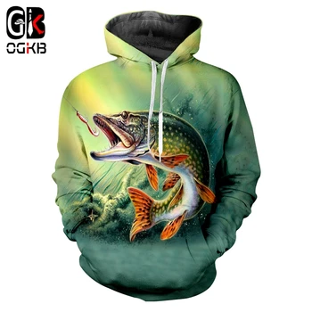 OGKB Мужской пуловер, свободные толстовки, Новые толстовки с 3D-принтом Динозавров и черепов, одежда больших размеров 6XL, пальто с капюшоном