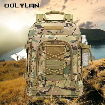 OULYLAN Спортивная сумка для альпинизма на открытом воздухе, тактический рюкзак, мужской рюкзак-кенгуру большой емкости объемом 60 л