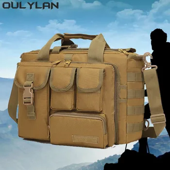 OULYLAN Сумка для инструментов для кемпинга и пешего туризма, уличная армейская сумка большой емкости, мужские сумки для ноутбуков большой емкости, портативная сумка через плечо
