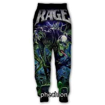 phechion Новые мужские/женские повседневные брюки с 3D принтом Rage Band, модная уличная одежда, Мужские Свободные спортивные длинные брюки F187