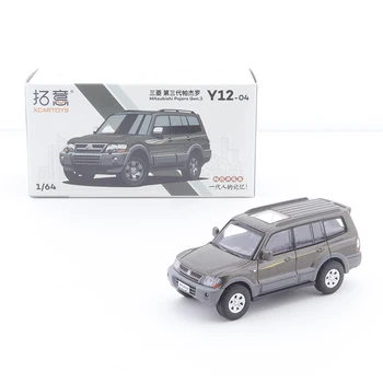 XCarToys 1/64 Mitsubishi Pojero Gen.3, Литая под давлением модель автомобиля из коричневого сплава, Коллекция игрушек для мальчиков, украшения для коллекции игрушек