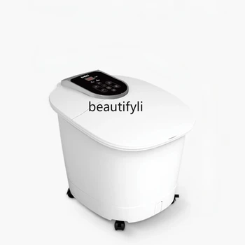 Автоматическая ванночка для ног Бочкообразная ванночка для ног С подогревом, Электрическая Массажная ванна с постоянной температурой, Бытовая раковина для мытья ног