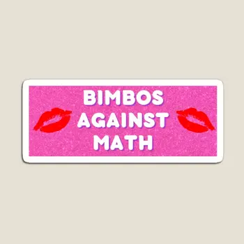 Бимбо против математики, Розовая наклейка на бампер, Магнит, Магнитный для холодильника, органайзер, детская игрушка, детский декор, холодильник