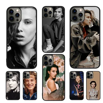 Британская актриса Милли Бобби Браун Чехлы Для Мобильных Смартфонов iPhone 15 14 12 13 mini 11 Pro MAX XR XS 7 8 Plus SE2020 Coque Fundas