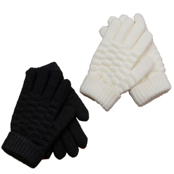 Вязаные теплые перчатки Удобные детские перчатки для детей Обеспечивают комфорт и гибкость ручек ваших детей Долговечность 0