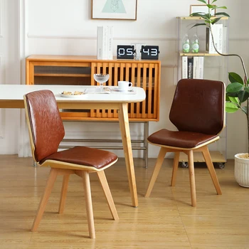 Деревянные обеденные стулья для кафе, Балкон, кухня, Минималистичный отель, Скандинавские обеденные стулья, офис, гостиная, мебель для дома MR50DC