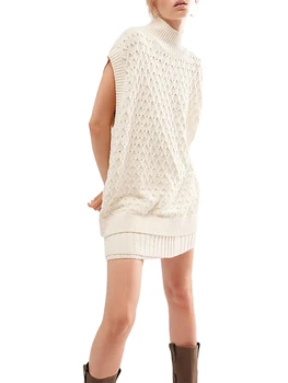 Женская одежда с трикотажной юбкой Y2k из 2 предметов, жилет с вырезом лодочкой, топы, комплект мини-юбок в рубчик, клубная одежда для вечеринок