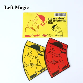 Забавные фокусы с карточной иллюзией Карлика, пожалуйста, не стоит недооценивать Меня, Карточный Магический реквизит, Детская игрушка в подарок, Детская Волшебная игрушка-головоломка