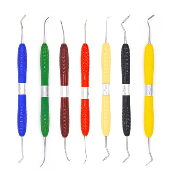 Инструменты для реставрации зубов, набор зубных долот для удаления кариеса и временных пломб Инструменты