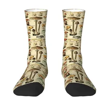 Крутые носки Magic Mushrooms Для мужчин и женщин, теплые баскетбольные спортивные носки с 3D-печатью