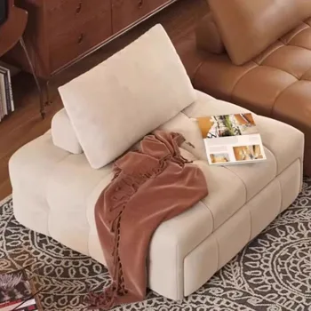 Ленивый диван-кресло для гостиной Уникальное современное кресло с откидной спинкой для белого пола, Секционный диван, складная дизайнерская мебель Divani Da Soggiorno