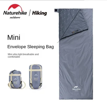 Мини-конверт-спальный мешок для кемпинга на открытом воздухе, спальный коврик для кемпинга, Ультралегкий портативный сплайсинг