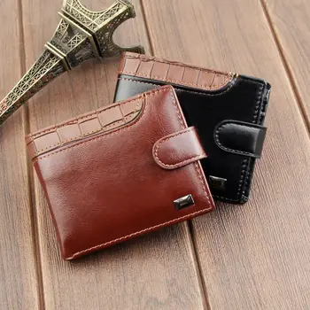 Многопозиционный двухстворчатый бумажник, деловые многофункциональные держатели карт, карманный кошелек, мягкий кошелек для монет, мужской кожаный кошелек, мужской