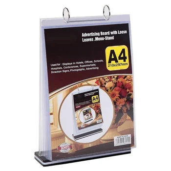 Многостраничная подставка для карточек-этикеток формата А4, Съемный Держатель бизнес-меню для этикеток