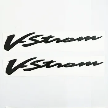 Мотоциклетные 3D рельефные черные наклейки, отличительные знаки, эмблема для Suzuki VStorm DL 250 650 1000