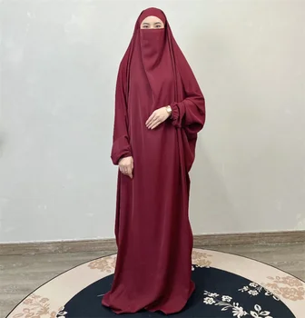 Мусульманская мода Abaya Повседневное платье Ближний Восток Дубай Женская одежда однотонные цвета Плюс Размер Длинный халат 2023