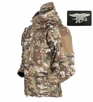 Новые тактические мужские уличные брюки с флисовой подкладкой, походная походная зимняя тепловая дышащая верхняя одежда Армии США, осеннее пальто