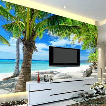 обои beibehang, фон для телевизора, обои для спальни, гостиной, большая фреска, средиземноморский пейзаж, papel de parede