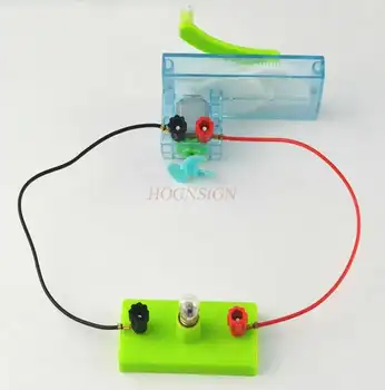 оборудование для физических экспериментов для модели небольшого генератора с ручным приводом, электрический эксперимент по элементарной науке
