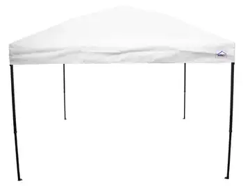 Палатка 10 x 10 дюймов, с УФ-покрытием, со стальным каркасом, выдвижная палатка с сумкой на роликах, белая
