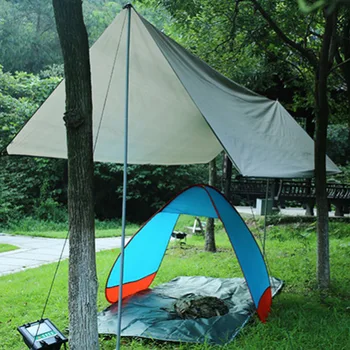Палатка из брезента для кемпинга, Гамак, Дождевик, Многофункциональная палатка, Легкий брезент, Шестигранная палатка, брезент для пеших прогулок