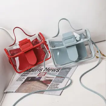 Портативные женские мини-клатчи, желейная сумка в стиле Ins, женская сумочка, маленькая квадратная сумка, сумка через плечо, мессенджер через плечо