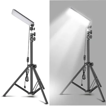 Портативный походный фонарь, светодиодная лампа для селфи, лампа для фотосъемки со штативом, подставка для пикника на открытом воздухе, барбекю, Регулируемый телескоп