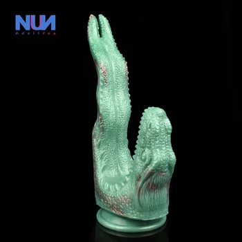 Реалистичный фаллоимитатор-дракон NUUN длиной 9,5 дюйма с присоской, Многоцветный мужской силиконовый пенис-монстр, Массажер женской простаты, секс-игрушки