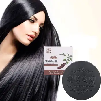 Способствует росту волос, предотвращает их выпадение Мыло Polygonum С эфирным маслом, Мыло Multiflora Shampoo Bar Шампунь-мыло для ухода за волосами