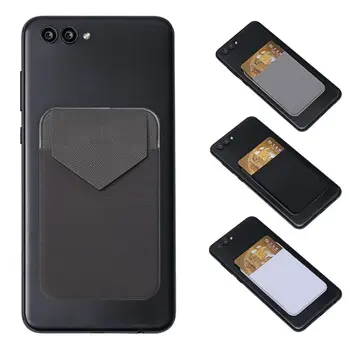 Съемный универсальный чехол-липучка, тонкий карманный мини-кошелек для кредитных карт, держатель для карт, клейкий бумажник, задняя крышка для телефона, держатель для карт для телефона