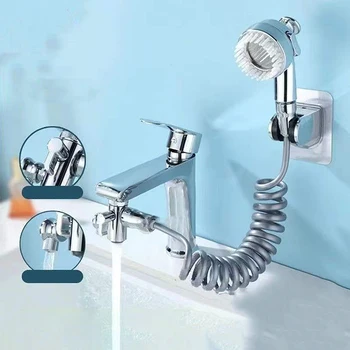 Универсальные водопроводные краны 3-в-1, Новая многофункциональная насадка для душа в ванной, медный кран с вращением на 360 ° Home