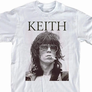 Футболка Keith Richards, винтажная рок-футболка 70-х, модная повседневная футболка с принтом высокого качества