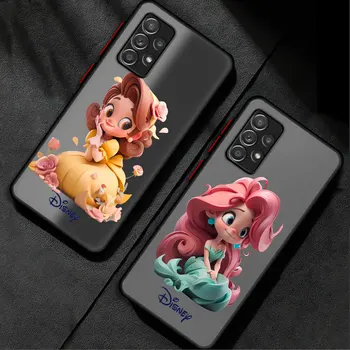 Чехол для телефона Samsung Galaxy A73 A23 A22 A53 A13 A34 A24 A54 A32 A72 A14 A52 A12 A33, мягкий милый чехол принцессы Диснея для девочек
