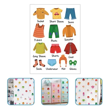 1 Комплект наклеек на одежду для комода, этикетка для классификации одежды, наклейки для сортировки одежды для детей, органайзер для ящиков шкафа