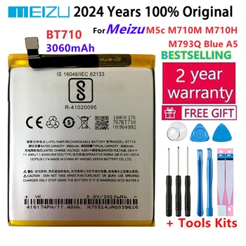 100% Оригинальный Высококачественный Аккумулятор 3060mAh BT710 Meizu Для Meizu M5c M710M M710H M793Q Blue A5 Phone Battery Bateria