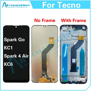 100% Тест AAA Для Tecno Spark Go 2019 KC1/Spark 4 Air KC6 ЖК-Дисплей С Сенсорным Экраном Дигитайзер В Сборе Замена Запасных Частей