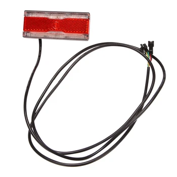 2 СТОП-сигнала для электровелосипеда 24 В 36 В 48 В, задний фонарь для электровелосипеда с функцией стоп-сигнала, светодиодный задний фонарь