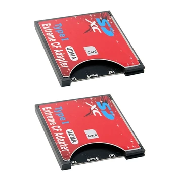 2X Новый чехол для карт SD-CF с поддержкой беспроводного Wi-Fi адаптера SD-карты типа I для зеркальной камеры Red