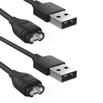 2X Сменный USB-кабель Для Синхронизации данных, Зарядный Провод Для Garmin Fenix 5 /5S/5X/Forerunner 935/Quatix 5, ЧЕРНЫЙ
