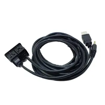 3,5 мм Автомобильный Разъем адаптера Aux USB Для крепления на приборной панели автомобиля Удлинительный кабель