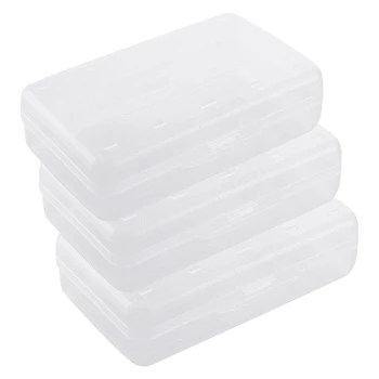 3 упаковки прозрачных пластиковых пеналов С защелкивающейся крышкой, вместительный Органайзер для хранения школьных принадлежностей для детей