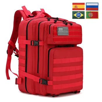 30-литровый или 50-литровый тактический рюкзак для мужчин и женщин 3P Attack Rucksack Спортивный Походный охотничий нейлоновый рюкзак Военная походная сумка с флагом