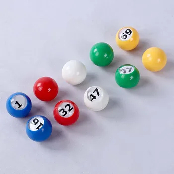 30шт портативных шариков для игры в бинго Напрямую заменяются легко читаемыми оконными элементами 1-30 Номеров для вечеринок на рынке кемпинга