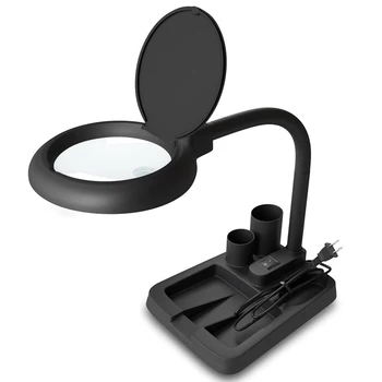5X 10X Увеличительное Стекло с 40 Светодиодными Лампами С Подсветкой High Vision Magnifier Lamp Настольная Лампа для Чтения Вблизи