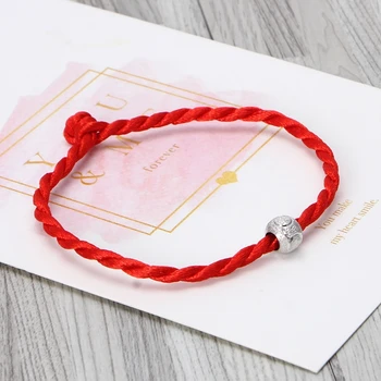 652F Модный Каббалистический браслет Ручной работы, красные веревочные браслеты, Счастливый Браслет из бисера Тибетского буддизма, украшения, подарки для декора